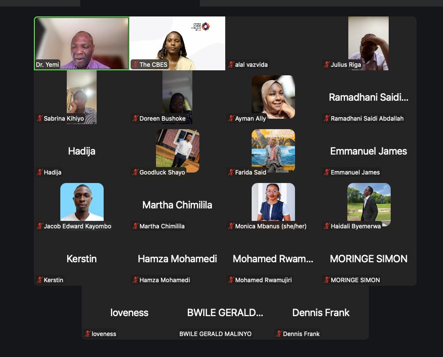 CBES Tanzania Life and Purpose session with our